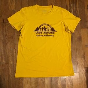 Yellow Patagonia little lebowski urban achievers women's M baselayer shirt
